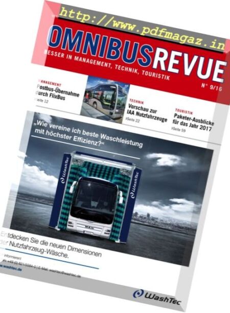 Omnibusrevue – Nr.9, 2016 Cover