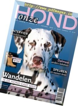 Onze Hond – September 2016