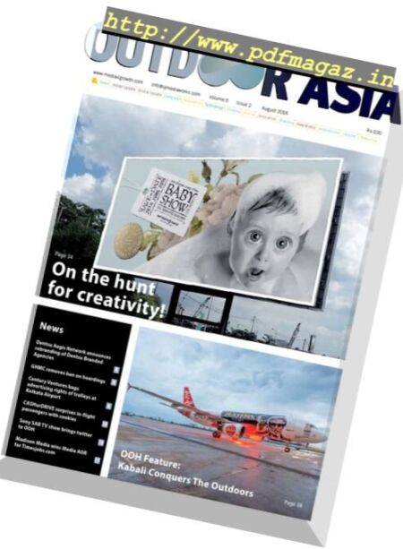 Outdoor Asia – August 2016 Cover