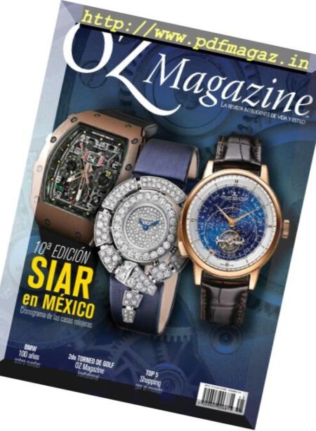 OZ Magazine – Octubre – Noviembre 2016 Cover