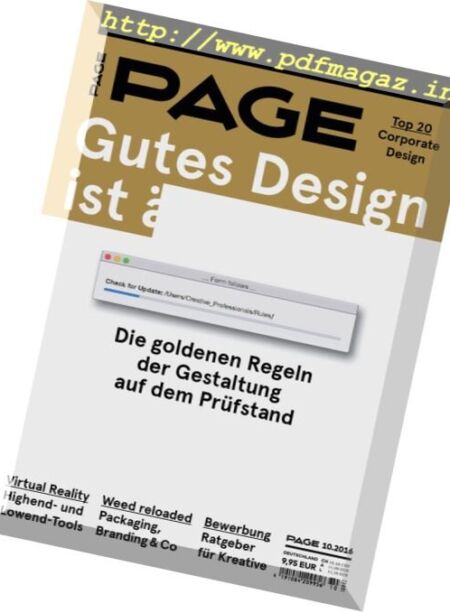 Page – Nr.10, 2016 Cover