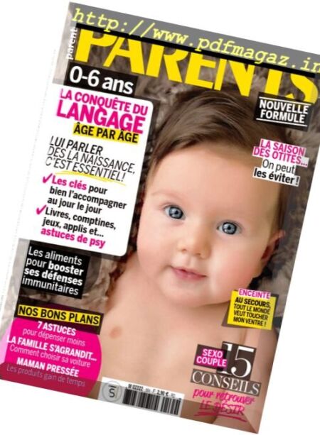 Parents France – Novembre 2016 Cover