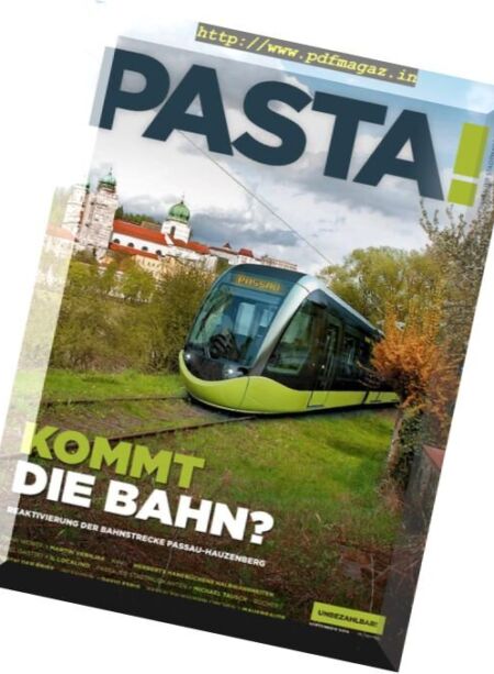 PASTA! – September 2016 Cover
