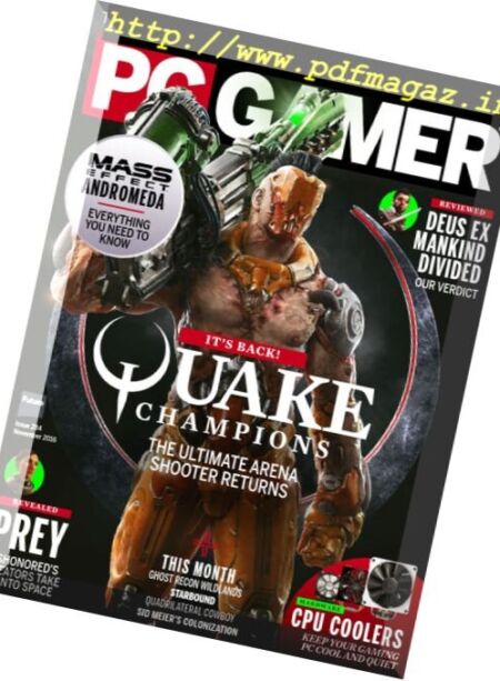 PC Gamer USA – November 2016 Cover