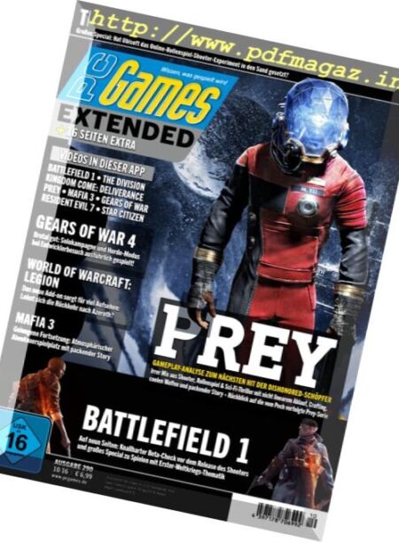 PC Games Germany – Oktober 2016 Cover