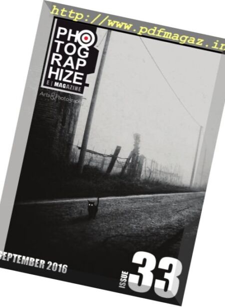 Photographize Magazine – Issue 33, September 2016 Cover