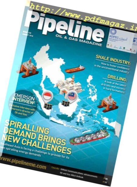 Pipeline Oil & Gas Magazine – August 2016 Cover