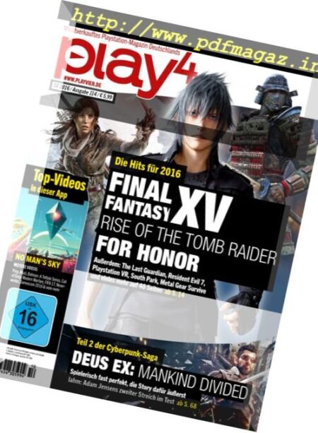 Play4 – Oktober 2016 Cover