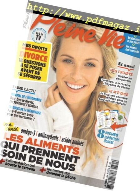 Pleine Vie – Octobre 2016 Cover