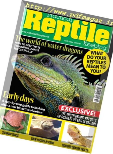 Practical Reptile Keeping – October 2016 Cover