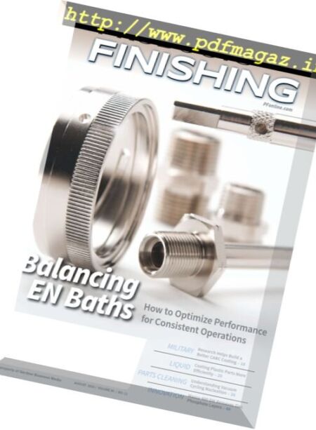 Products Finishing – August 2016 Cover