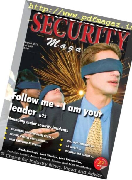 Professional Security – August 2016 Cover