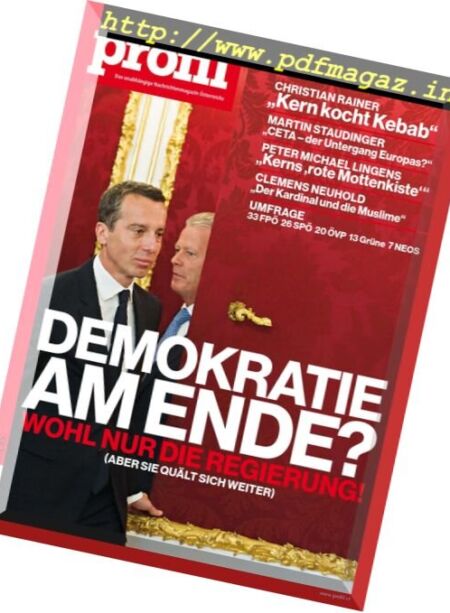 Profil – 19 September 2016 Cover