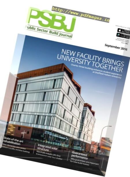 PSBJ Public Sector Building Journal – September 2016 Cover