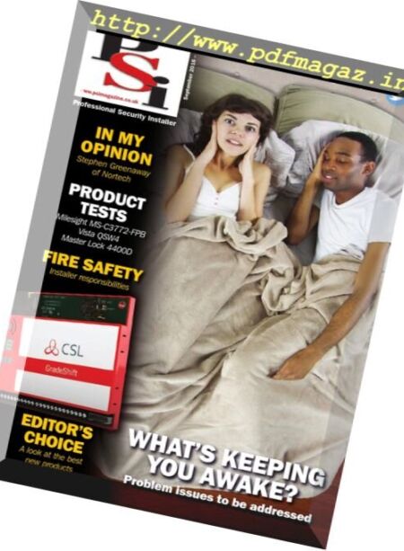 PSI. Professional Security Installer – September 2016 Cover