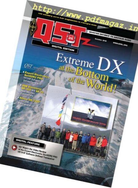 QST Magazine – October 2016 Cover