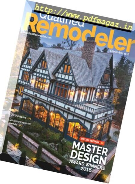 Qualified Remodeler – September 2016 Cover