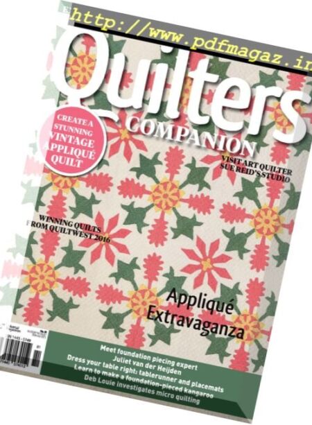 Quilters Companion – September-October 2016 Cover
