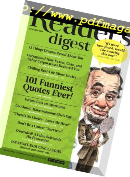 Reader’s Digest USA – October 2016 Cover