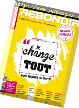 Rebondir – Septembre-Octobre 2016