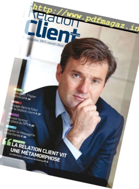 Relation Client – Automne 2016 Cover