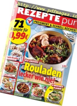 Rezepte Pur – Oktober 2016