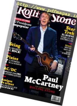 Rolling Stone Mexico – Septiembre 2016