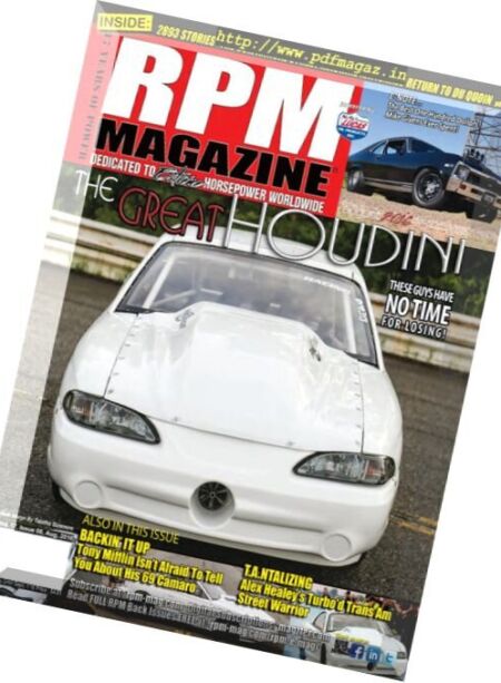 RPM Magazine – August 2016 Cover