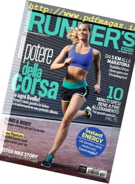 Runner’s World Italia – Ottobre 2016 Cover