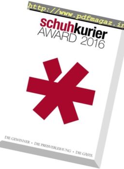 Schuhkurier – Award 2016