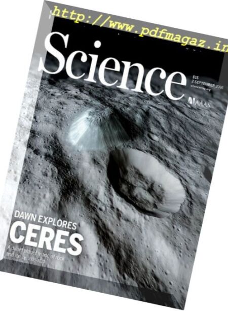 Science – 2 September 2016 Cover