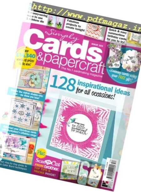Simply Cards & Papercraft – Issue 153, 2016 Cover