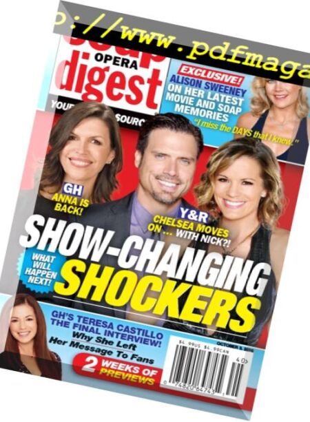 Soap Opera Digest – 3 October 2016 Cover