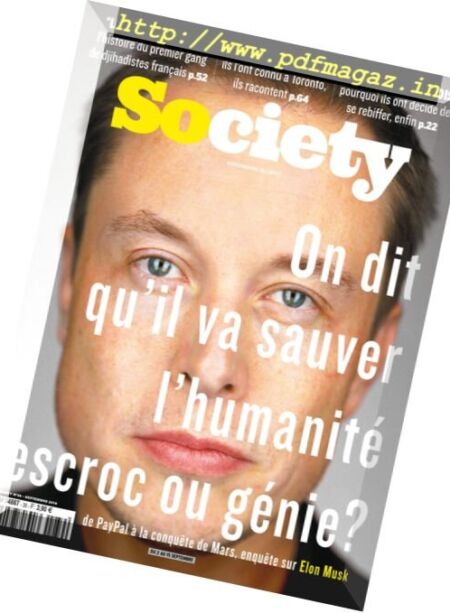 Society – 2 au 15 Septembre 2016 Cover