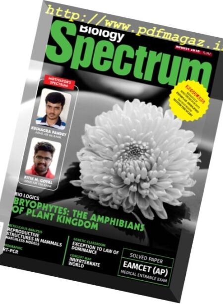 Spectrum Biology – August 2016 Cover