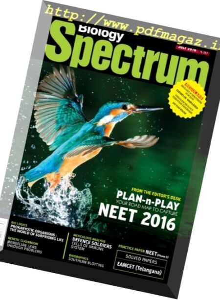 Spectrum Biology – July 2016 Cover
