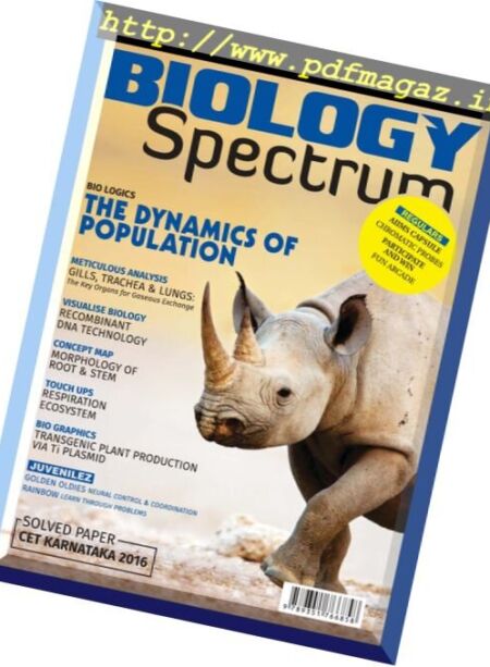 Spectrum Biology – October 2016 Cover