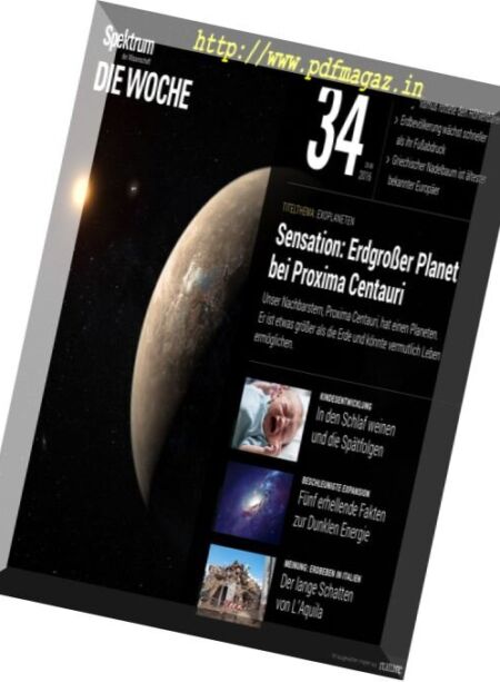 Spektrum Die Woche – 25 August 2016 Cover