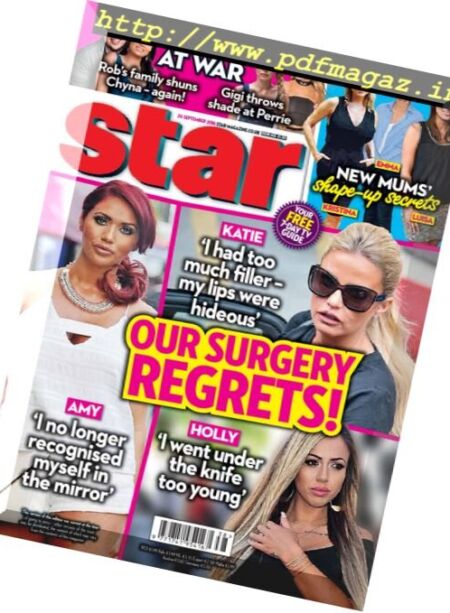Star Magazine UK – 26 September 2016 Cover