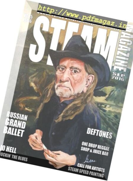 Steam Magazine – South Texas Entertainment Art Music – September 2016 Cover