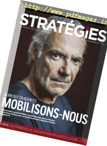 Strategies – 8 Septembre 2016 Cover