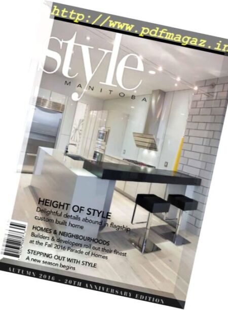 Style Manitoba – Autumn 2016 Cover