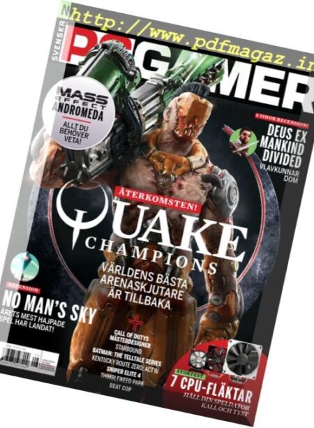 Svenska PC Gamer – September 2016 Cover
