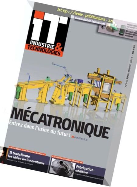 T. Industrie &Technologies – Octobre 2016 Cover
