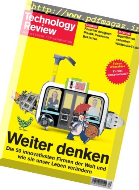 Technology Review – September 2016 Cover