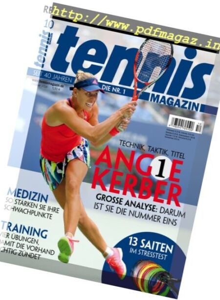 Tennis Magazin – Oktober 2016 Cover