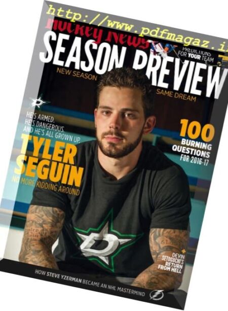 The Hockey News – Season Preview 2016-2017 Cover