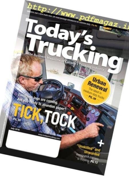 Today’s Trucking – July 2016 Cover