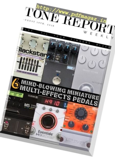 Tone Report Weekly – Issue 141, 19 August 2016 Cover