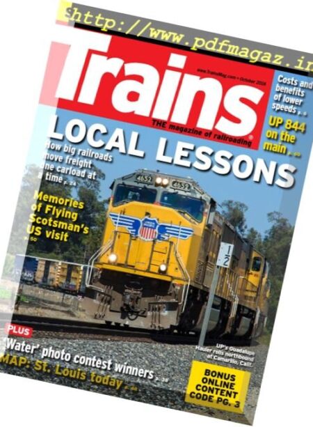 Trains – October 2016 Cover